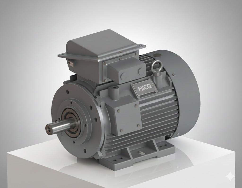 الکتروموتور سه فاز ۳ اسب بخار ۱۵۰۰ دور بدنه آلومینیومی (نیم فلنج)